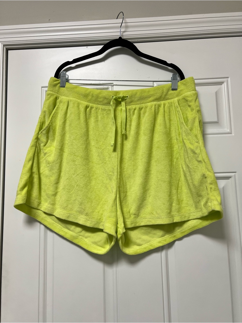 Old Navy Neon Yellow Terry Lounge Shorts